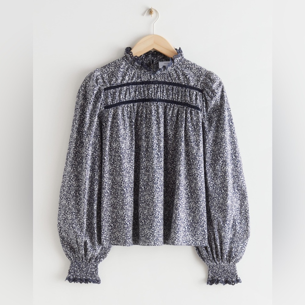 & OTHER STORIES Long Sleeve Floral Blouse - 0